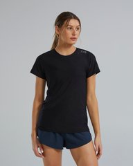 Жіноча футболка з короткими рукавами TYR Women's Airtec Short Sleeve Tee Solid, Black, L, Чорный