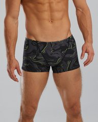 Чоловічі купальні плавки TYR Men's Square Leg Boxer Galaxy, Black, 32, Black