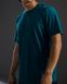 Футболка чоловіча з короткими рукавами TYR Men's Airtec Tee- Solid, Deep Teal Heather, M, Синій