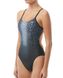 Суцільний жіночий купальник TYR Women's Odyssey Cutoutfit Swimsuit, серый, 36, Titanium