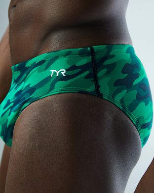 Чоловічі плавки TYR Men's Camo Racer, Green, 28, Green