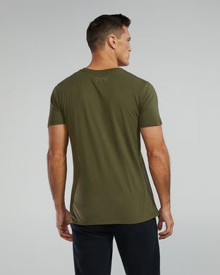 Футболка чоловіча з короткими рукавами TYR Men's Ultrasoft Lightweight Tri Blend Tech Tee - Big Logo, M, Olive Night