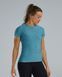 Жіноча футболка з короткими рукавами TYR Women's Airtec Short Sleeve Tee Solid, Синій, L, Delphinium Blue Heather