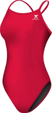 Суцільний жіночий купальник TYR Solid F Diamondfit, Червоний, 34, Red
