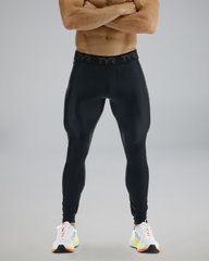 Чоловічі компресійні тайтси TYR Men's Compression Full Length Leggings - Solid, Black, XL, Чорный