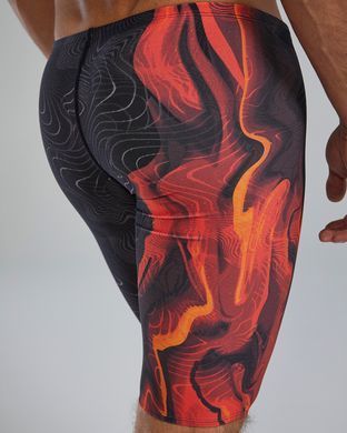 Чоловічі купальні плавки-джаммери TYR Men's Jammer - Firestorm, Metallic Fire, 30, Metallic Fire