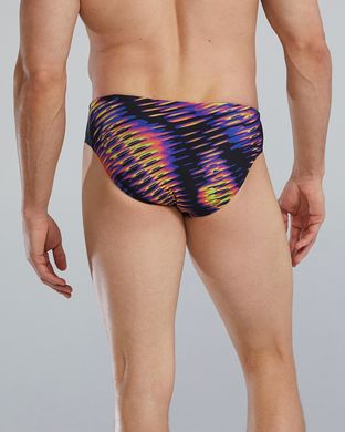 Чоловічі купальні плавки TYR Men's Brief Evolved, 30, Lime/Multi