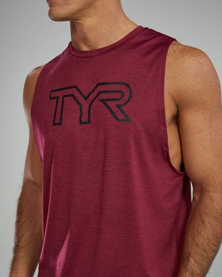 Чоловіча майка TYR Men's ClimaDry Big Logo Tech Tank – Solid, M, Red