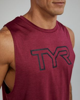 Чоловіча майка TYR Men's ClimaDry Big Logo Tech Tank – Solid, M, Red