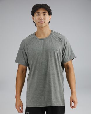 Футболка чоловіча з короткими рукавами TYR Men's ClimaDry Big Logo Tech Tee - Solid, Grey, S, GREY