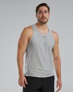 Чоловіча майка TYR Men's Airtec Tank&ndash; Solid, S, LT HEATHER GREY
