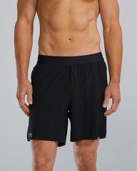 Чоловічі шорти TYR Men's Hydrosphere Unbroken Lined 7- Solid, M, Black