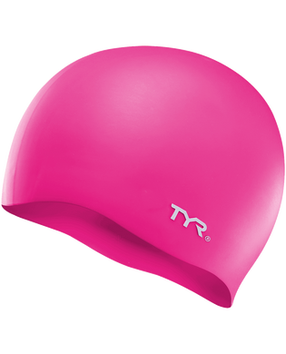 Шапочка для плавання TYR Wrinkle Free Silicone Swim Cap, Fl. Pink, Onesize, Fl. Pink