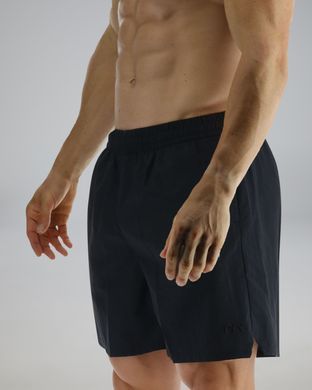 Чоловічі шорти TYR Men's Deck-X Swim Short - Solid, Black, М, Black