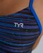 Суцільний жіночий купальник TYR Speedwarp Cutoutfit, 28, Сіний