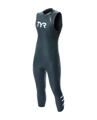 Гідрокостюм чоловічий TYR Men's Hurricane Wetsuit Cat 1 Sleeveless, Чорний, S, Black