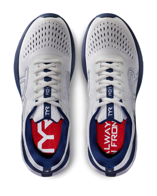 Бігові кросівки TYR RD-1 Runner, White/Navy, 9.5, Біло/ Синій, 26.8, (M) 9.5, (W) 11