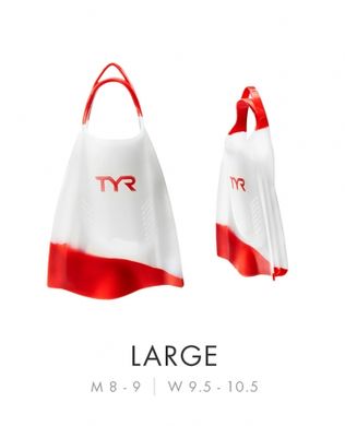 Ласти короткі TYR Hydroblade Fins, Red, L, Red