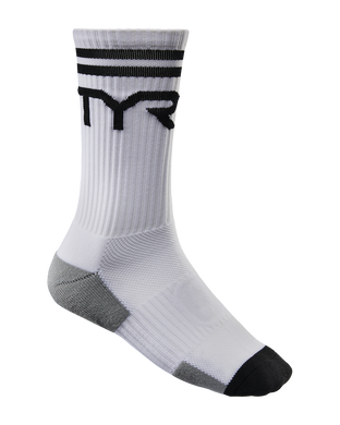 Шкарпетки спортивні TYR Crew Socks, White, Onesize, Білий