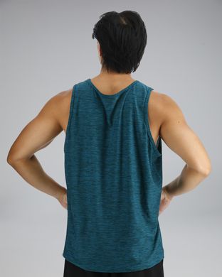 Чоловіча майка TYR Men's Airtec Tank – Solid, Deep Teal Heather, XL, Синій