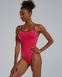 Суцільний жіночий купальник TYR Solid Crosscutfit Tieback, 30, Рожевий
