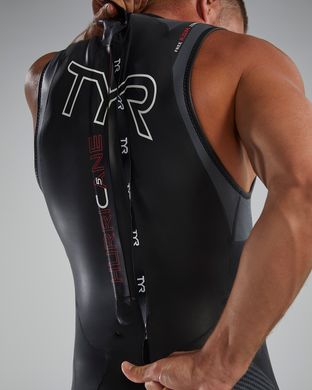 Гідрокостюм чоловічий TYR Men’s Hurricane Wetsuit Cat 5 Sleeveless, Чорний, M