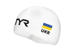 Шапочка для плавання TYR Competitor UA Race Silicone Cap, White, Onesize, Білий