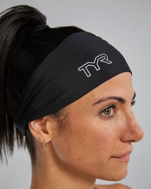 Спортивна пов'язка на голову TYR Headband, Dark Gray, Темно-сірий