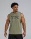 Чоловіча майка TYR Men's ClimaDry Big Logo Tech Tank – Solid, Olive Night Heather, L, Оливковий