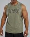 Чоловіча майка TYR Men's ClimaDry Big Logo Tech Tank – Solid, Olive Night Heather, L, Оливковий