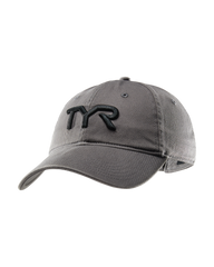 Спортивна кепка TYR Logo Adjustable Cap, Gray/Black, Сірий