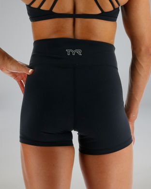 Шорти жіночі з високою талією TYR's Joule Elite™ Women's High-Rise 3.25" Short - Solid, S, Black