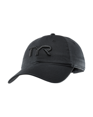 Спортивна кепка TYR Logo Adjustable Cap, Black/Black, Чорний