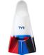 Ласти короткі TYR Stryker Silicone Fins, Navy/Red/Clear, XL, Navy/Red/Clear
