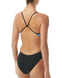 Суцільний жіночий купальник TYR Solid Splice Block Cutoutfit, Синий, 38, Royal/Blue/Black