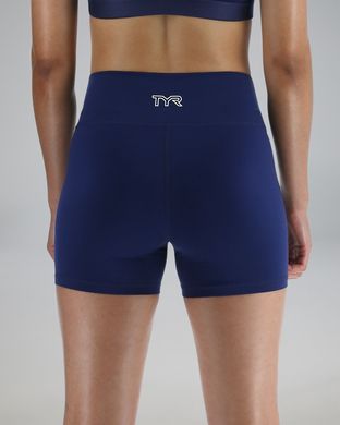 Шорти жіночі з високою талією TYR's Joule Elite Women's High-Rise 3.25" Short - Solid, S, Navy