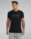 Футболка чоловіча з короткими рукавами TYR Men's Ultrasoft Lightweight Tri Blend Tech Tee - Big Logo, M, Black