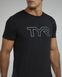 Футболка чоловіча з короткими рукавами TYR Men's Ultrasoft Lightweight Tri Blend Tech Tee - Big Logo, M, Black