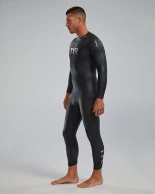 Гідрокостюм чоловічий TYR Men’s Hurricane Wetsuit Cat 1, Чорний, L, Black