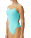Суцільний жіночий купальник TYR Solid Tetrafit, Блакитний, 32, Seafoam