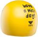 Шапочка для плавання TYR Have A Nice Day Silicone Swim Cap, Yellow, Onesize, Yellow